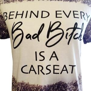 Car Seat Mama Bleach Dye Handmade Graphic Tee